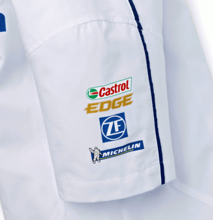 Motorsport fehér férfi ing